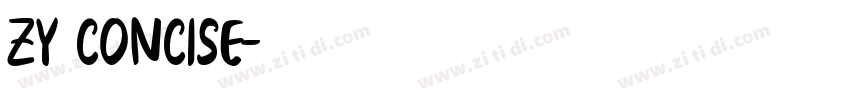 ZY Concise字体转换